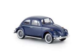 Volkswagen  - Beetle dark blue - 1:87 - Brekina - BRE25043 - Brek25043 | Toms Modelautos