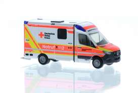 Mercedes Benz  - Sprinter red/white - 1:87 - Rietze - R76212 - RZ76212 | Toms Modelautos