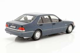 Mercedes Benz  - S500 blue/grey - 1:18 - iScale - 1180000049 - iscale1180049 | Toms Modelautos