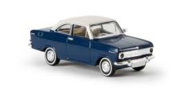 Opel  - Kadett A Coupe blue/white - 1:87 - Brekina - BRE20331 - brek20331 | Toms Modelautos