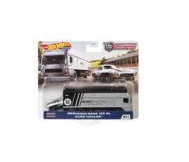 Mercedes Benz - 300SL & Euro Hauler 1966 grey/black - 1:64 - Hotwheels - GJT43 - hwmvGJT43 | Toms Modelautos Mercedes Benz - 300SL & Euro Hauler 1966 grey/black - 1:64 - Hotwheels - GJT43 - hwmvGJT43 | Toms Modelautos