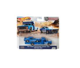 Ford  - Mustang Boss 302 & Retro Rig 1969 blue/white - 1:64 - Hotwheels - GJT38 - hwmvGJT38 | Toms Modelautos