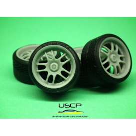 Rims &amp; tires Accessoires - 1:24 - USCP - 24W087 | Toms Modelautos