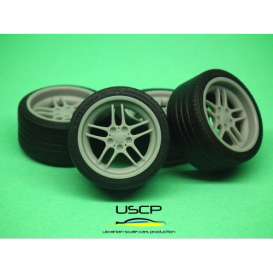 Rims &amp; tires Accessoires - 1:24 - USCP - 24W014 | Toms Modelautos