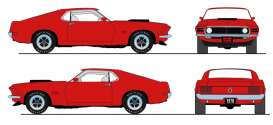 Ford - Boss 429 Mustang 1970 candy red - 1:18 - Acme Diecast - 1801836NC - acme1801836NC | Toms Modelautos Ford - Boss 429 Mustang 1970 candy red - 1:18 - Acme Diecast - 1801836NC - acme1801836NC | Toms Modelautos