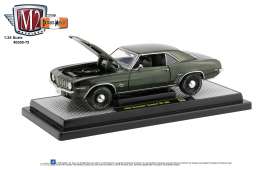 Chevrolet  - Camaro 1969 green/black - 1:24 - M2 Machines - 40300-75B - M2-40300-75B | Toms Modelautos