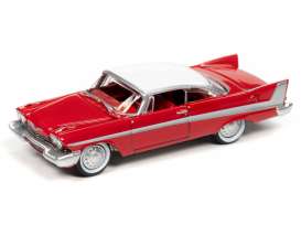 Plymouth  - Fury 1958 red/white - 1:64 - Johnny Lightning - SP095 - JLSP095 | Toms Modelautos