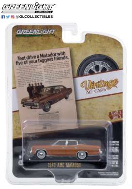 AMC  - Matador 1973 orange-brown - 1:64 - GreenLight - 39050C - gl39050C | Toms Modelautos