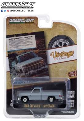 Chevrolet  - Truck 1985 blue - 1:64 - GreenLight - 39050F - gl39050F | Toms Modelautos