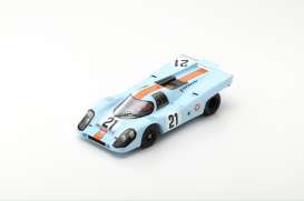 Porsche  - 1970 blue/orange - 1:18 - Spark - 18S418 - spa18S418 | Toms Modelautos