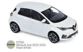 Renault  - Zoe ZE50 2020 pearle white - 1:43 - Norev - 517561 - nor1517561 | Toms Modelautos