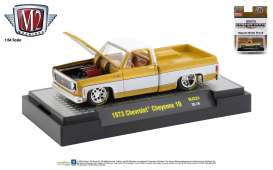 Chevrolet - Cheyenne Squarebody 1973 yellow/white - 1:64 - M2 Machines - 31500MJS24 - M2-31500MJS24 | Toms Modelautos Chevrolet - Cheyenne Squarebody 1973 yellow/white - 1:64 - M2 Machines - 31500MJS24 - M2-31500MJS24 | Toms Modelautos