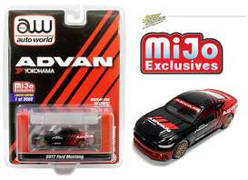 Ford  - Mustang 2017 black/red - 1:64 - Auto World - CP7584 - AWCP7584 | Toms Modelautos