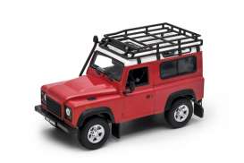 Land Rover - Defender off road red/white - 1:24 - Welly - 22498SP - welly22498SPrw | Toms Modelautos Land Rover - Defender off road red/white - 1:24 - Welly - 22498SP - welly22498SPrw | Toms Modelautos