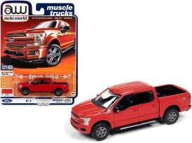 Ford  - F-150 2018 red - 1:64 - Auto World - SP041B - AWSP041B | Toms Modelautos