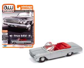 Chevrolet - Impala 1962 silver - 1:64 - Auto World - SP045A - AWSP045A | Toms Modelautos Chevrolet - Impala 1962 silver - 1:64 - Auto World - SP045A - AWSP045A | Toms Modelautos