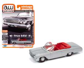 Chevrolet  - Impala 1962 silver - 1:64 - Auto World - SP045A - AWSP045A | Toms Modelautos