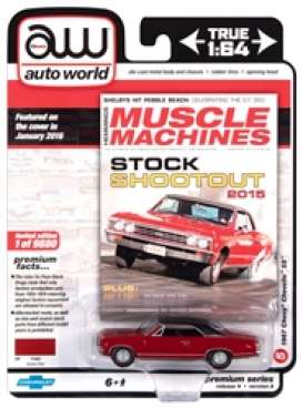 Chevrolet - Chevelle SS 1967 red/black - 1:64 - Auto World - SP051A - AWSP051A | Toms Modelautos Chevrolet - Chevelle SS 1967 red/black - 1:64 - Auto World - SP051A - AWSP051A | Toms Modelautos