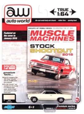 Chevrolet  - Chevelle SS 1967 cream/black - 1:64 - Auto World - SP051B - AWSP051B | Toms Modelautos