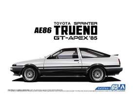 Toyota  - Corolla AE86 Levin GT-Apex 1985  - 1:24 - Aoshima - 06141 - abk06141 | Toms Modelautos