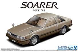 Toyota  - Soarer MZ11 1981  - 1:24 - Aoshima - 05847 - abk05847 | Toms Modelautos