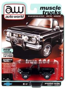 Chevrolet  - Custom DeLuxe 1980 black - 1:64 - Auto World - SP057A - AWSP057A | Toms Modelautos