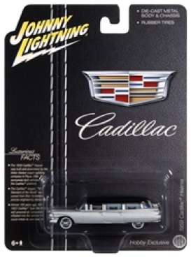 Cadillac  - silver/black - 1:64 - Johnny Lightning - SP091 - JLSP091 | Toms Modelautos