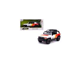 Toyota  - FJ Cruiser 2007 white/red/yellow - 1:24 - Jada Toys - 31596 - jada31596 | Toms Modelautos