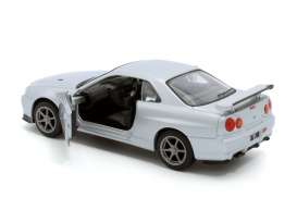 Nissan  - GTR R34 silver - 1:36 - Tayumo - 36115212 - tay36115212 | Toms Modelautos