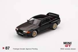 Nissan  - GT-R R32 black - 1:64 - Mini GT - mgt00087-R - MGT00087rhd | Toms Modelautos