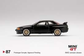 Nissan  - GT-R R32 black - 1:64 - Mini GT - mgt00087-R - MGT00087rhd | Toms Modelautos