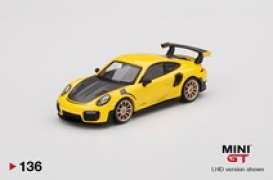 Porsche  - 911 GT2 RS yellow - 1:64 - Mini GT - 00136-L - MGT00136Lhd | Toms Modelautos