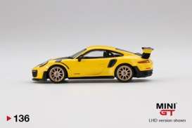 Porsche  - 911 GT2 RS yellow - 1:64 - Mini GT - 00136-L - MGT00136Lhd | Toms Modelautos