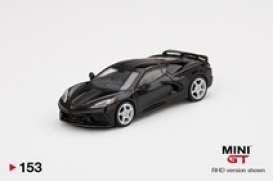 Chevrolet  - Corvette 2020 black - 1:64 - Mini GT - 00153-R - MGT00153Rhd | Toms Modelautos