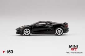 Chevrolet  - Corvette 2020 black - 1:64 - Mini GT - 00153-R - MGT00153Rhd | Toms Modelautos