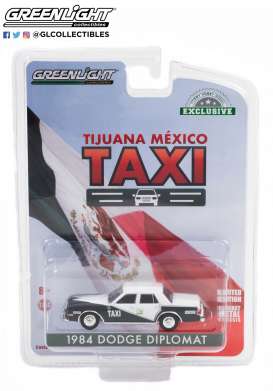 Dodge  - Diplomat 1984 grey/white - 1:64 - GreenLight - 30200 - gl30200 | Toms Modelautos