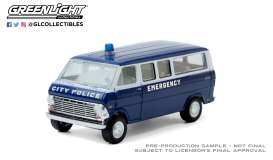 Ford  - Club Wagon 1969 blue - 1:64 - GreenLight - 30209 - gl30209 | Toms Modelautos