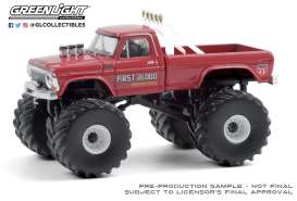 Ford  - F-250 Monster Truck 1978 red - 1:64 - GreenLight - 49080C - gl49080C | Toms Modelautos