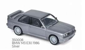 BMW  - M3 E30 1986 silver - 1:43 - Norev - 350008 - nor350008 | Toms Modelautos