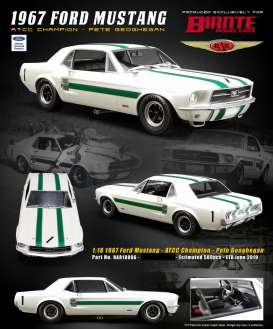 Ford  - Mustang *Peter Geoghegan* 1967 white/green - 1:18 - Acme Diecast - rar18006 - acmeRAR18006 | Toms Modelautos