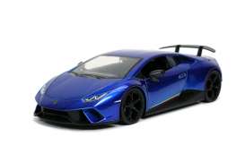 Lamborghini - Huracan Performance 2017 candy blue - 1:24 - Jada Toys - 32256 - jada32256 | Toms Modelautos Lamborghini - Huracan Performance 2017 candy blue - 1:24 - Jada Toys - 32256 - jada32256 | Toms Modelautos