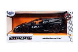 Lamborghini  - Aventador SV *State Trooper* 2017 primer black - 1:24 - Jada Toys - 32261 - jada32261 | Toms Modelautos