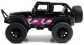 Jeep  - Wrangler 2007 glossy black - 1:24 - Jada Toys - 31560 - jada31560 | Toms Modelautos