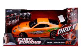 Toyota  - Supra F&F *Radio Control* 1995 orange - 1:10 - Jada Toys - 30753 - jada253209003 | Toms Modelautos