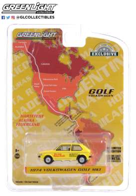 Volkswagen  - Golf Mk1 1974 yellow/red - 1:64 - GreenLight - 30239 - gl30239 | Toms Modelautos