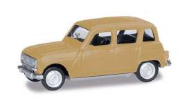 Renault  - R4 beige - 1:87 - Herpa - H020190-007 - herpa020190-007 | Toms Modelautos