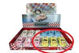 Volkswagen  - 1967 yellow - 1:32 - Kinsmart - 5375DF - KT5375DF-y | Toms Modelautos