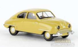 Saab  - 92 1950 yellow - 1:87 - Brekina - pcx28604 - Brek28604 | Toms Modelautos
