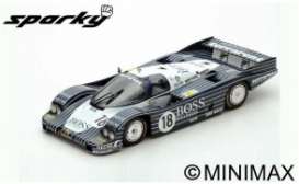 Porsche  - 956 1983 Black/White - 1:64 - Spark - Y180 - spaY180 | Toms Modelautos