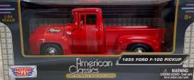 Ford  - 1955 red - 1:24 - Motor Max - 79341lg - mmax79341r | Toms Modelautos